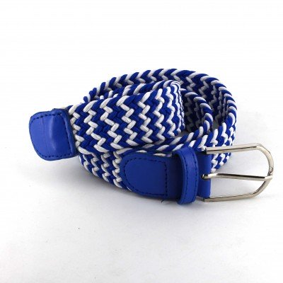 Cinturón Elástico Blanco y Azul