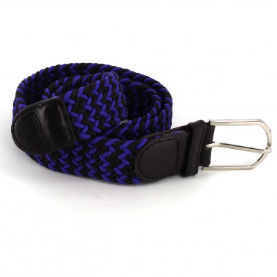 Cinturón Elástico Azul y Negro