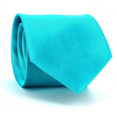 Corbata Lisa Azul Turquesa MicroTwill