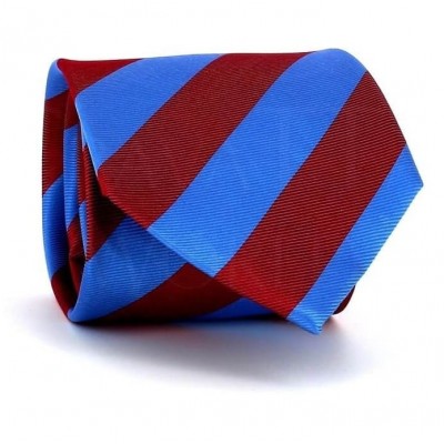 Corbata Rayas Azul y Roja