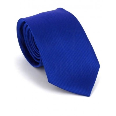 Corbata Estrecha Lisa Azul