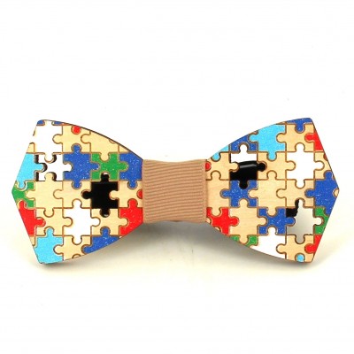 Pajarita Madera Puzzle | Cravatta World