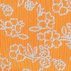 Corbata Estrecha Flores Naranja
