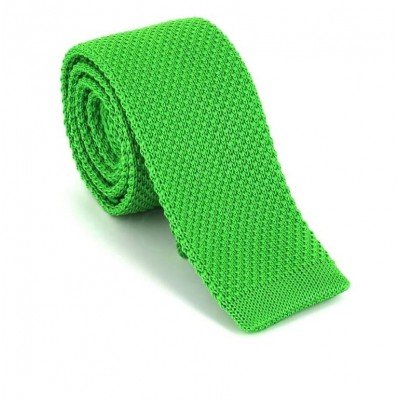 Corbata de Punto Lisa Verde Claro