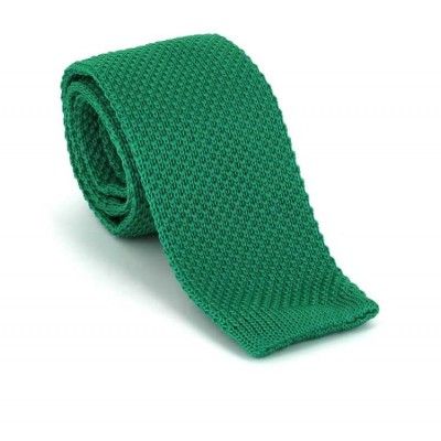 Corbata de Punto Lisa Verde