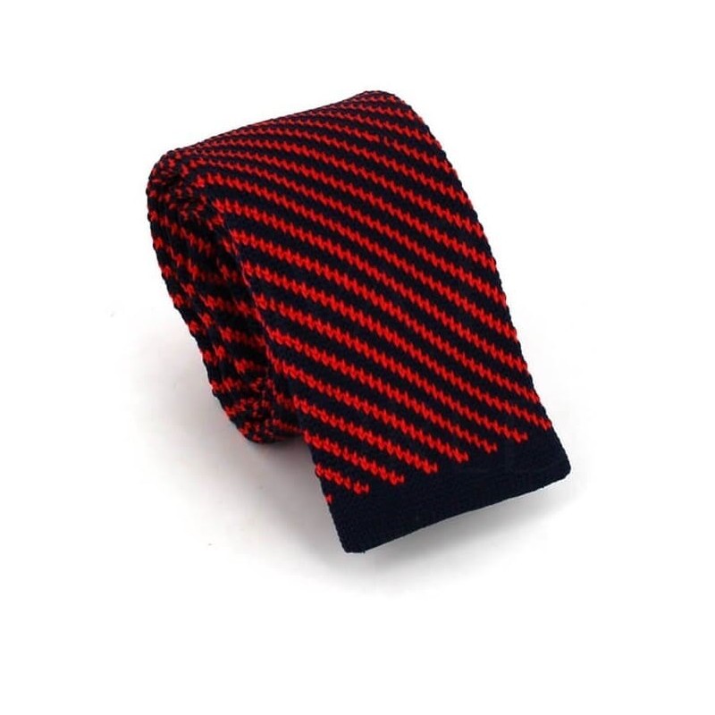 Corbata Punto Rayas Azul | Cravatta World