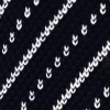 Corbata Punto Rayas Diagonales Azul Marino y Blanca