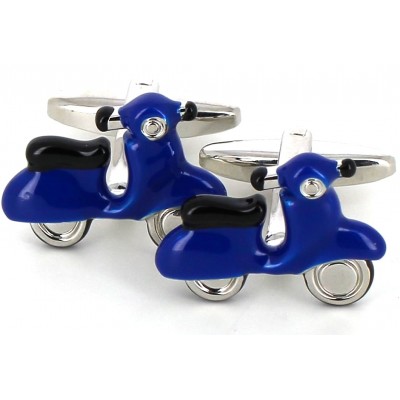 Gemelos Moto Scooter Vespa Azul